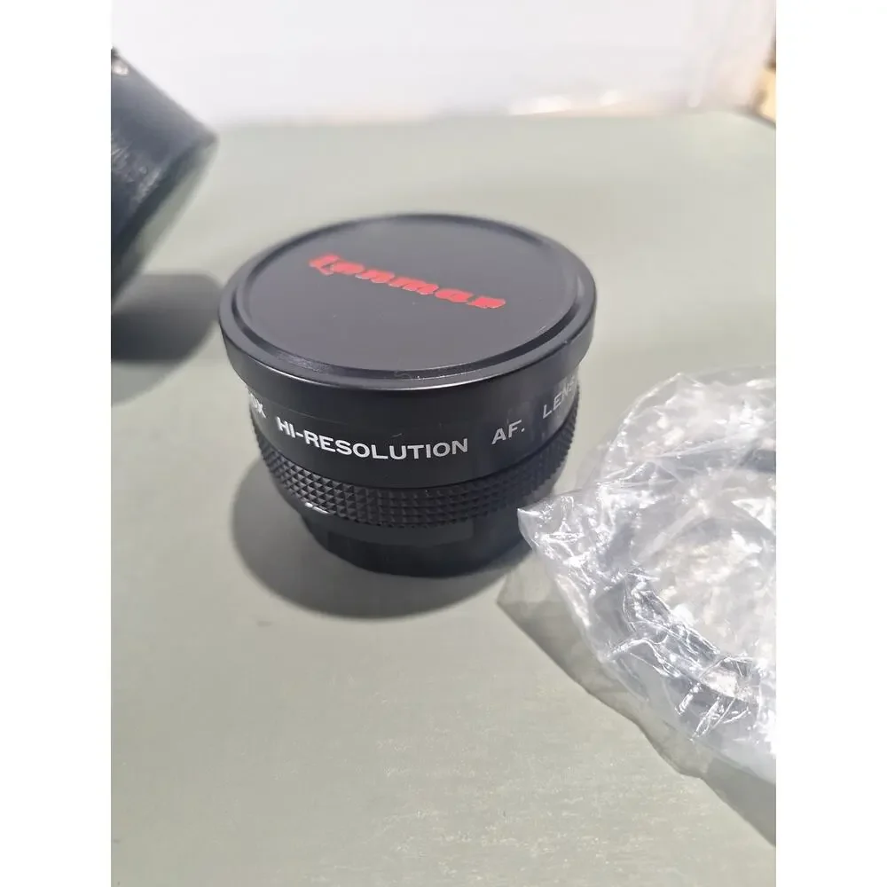 Lenmar 2.0X Telephoto Video Lens Hi-Resolution AF 52mm w/ Case + Adapter Rings